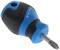 Een blauwe kruiskop schroevendraaier met ergonomische handgreep en de opdruk '2611: PH2'. Geschikt voor algemene doe-het-zelf werkzaamheden.
