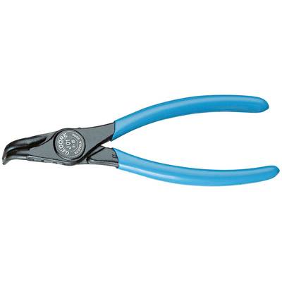 Nijptangen met blauwe handgrepen, voor het bewerken van werkstukken.