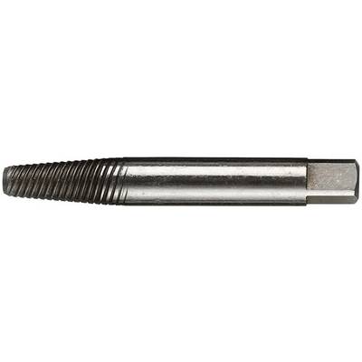 Een metalen draadtap met een conisch en glad gedeelte, gebruikt voor het snijden van binnendraden in gaten.