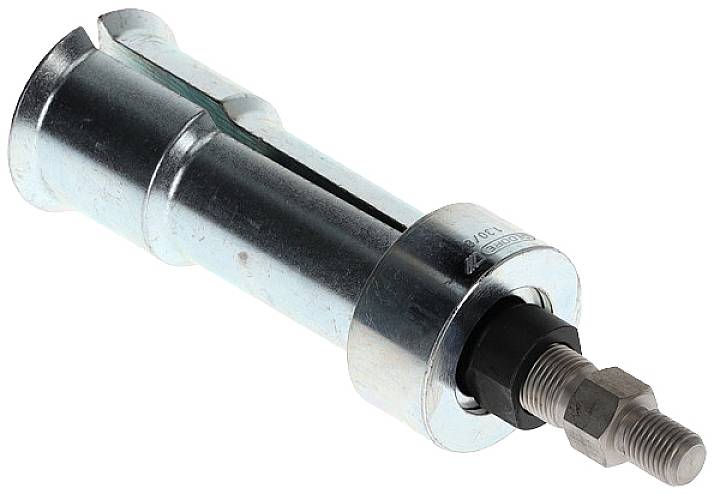Metalen pluganker met een schroefdraad aan één uiteinde. Wordt gebruikt om veilige verbindingen in bouwmaterialen tot stand te brengen.