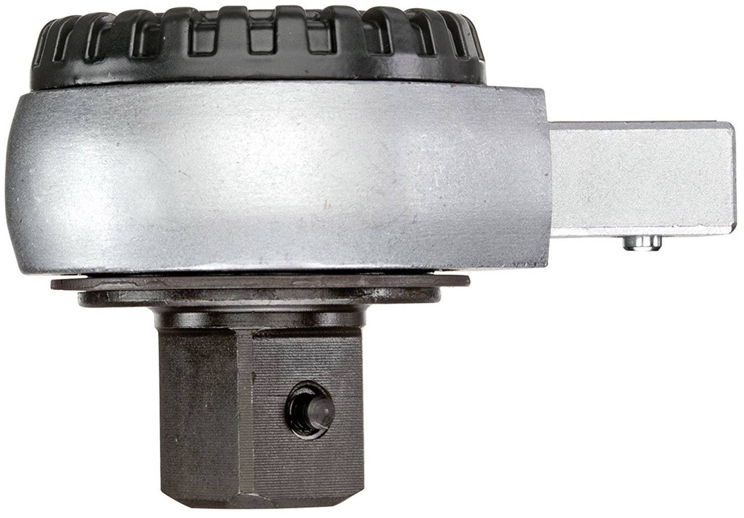 Compact mechanisch gereedschap met draaibaar hoofd en vierkante aansluiting. Voornamelijk gebruikt in de machinebouw.