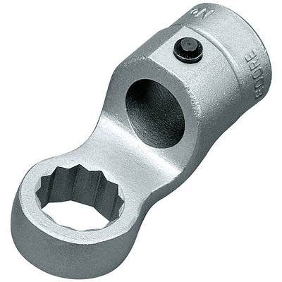 Metalen verbindingsgereedschap met een binnenzeskant aan het ene uiteinde en een boutbevestiging aan het andere, bedoeld voor het verbinden van componenten.