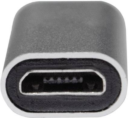 'Close-up van een USB-C-stekker die liggend is geplaatst en de opening laat zien.'