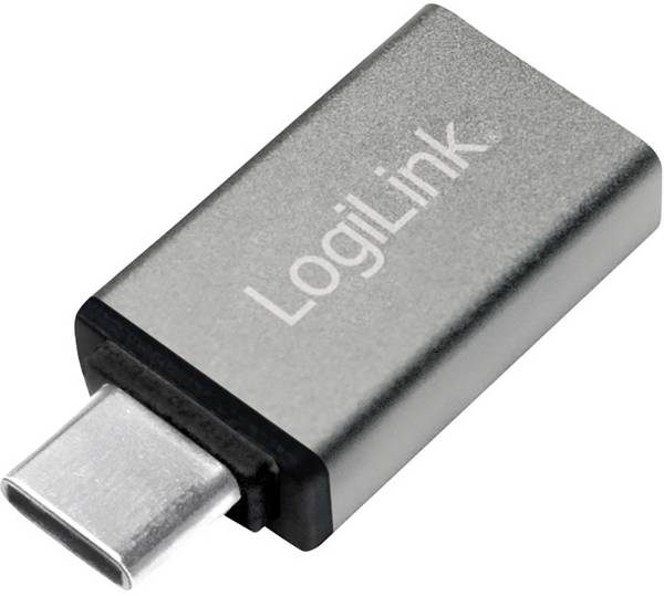 LogiLink USB 3.2 Gen 1 (USB 3.0) Adapter [1x USB-C stekker - 1x USB 3.2 Gen 1 bus A (USB 3.0)] AU0042 0 mm Met USB