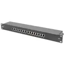 Digitus DIGITUS - CAT 6, Klasse E Patch Panel 16 poorten Netwerkpatchpaneel 483 mm (19") CAT 6 1 HE Meerdere kleuren Ing