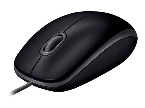 Logitech B110 Muis USB    Optisch Zwart 3 Toetsen 1000 dpi Geluidsarme toetsen