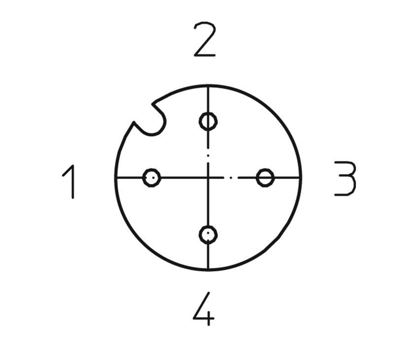 Lutronic 1157 Sensor/actuator aansluitkabel M12 Aantal polen (sensoren): 4 Stekker, recht, Bus, haaks 2.00 m 1 stuk(s)-1