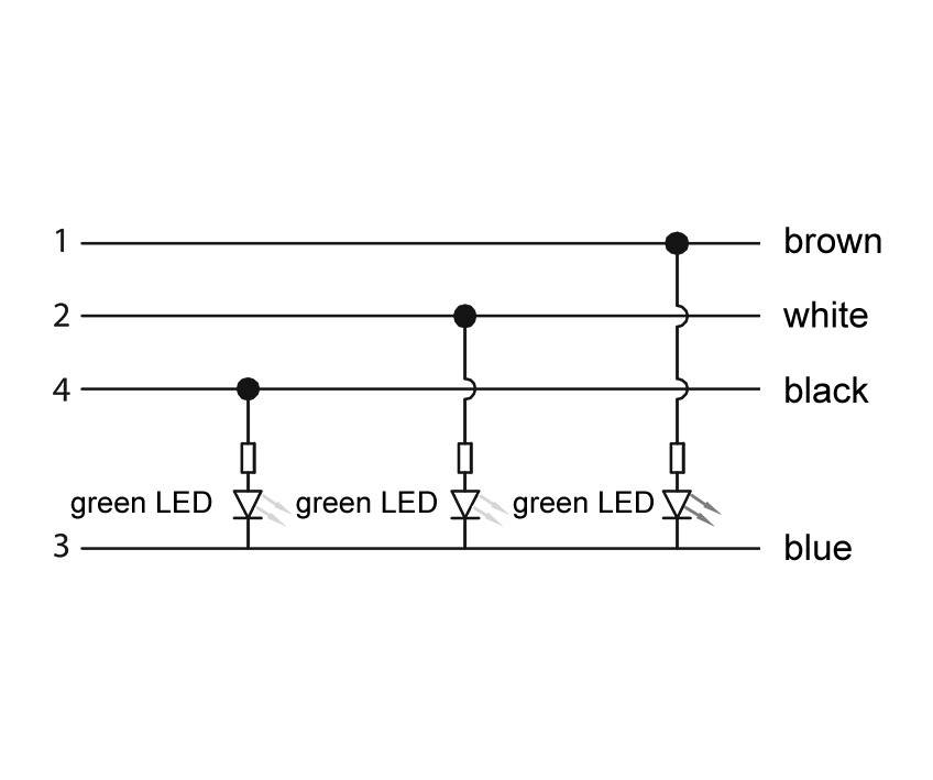 Lutronic 1157 Sensor/actuator aansluitkabel M12 Aantal polen (sensoren): 4 Stekker, recht, Bus, haaks 2.00 m 1 stuk(s)-2