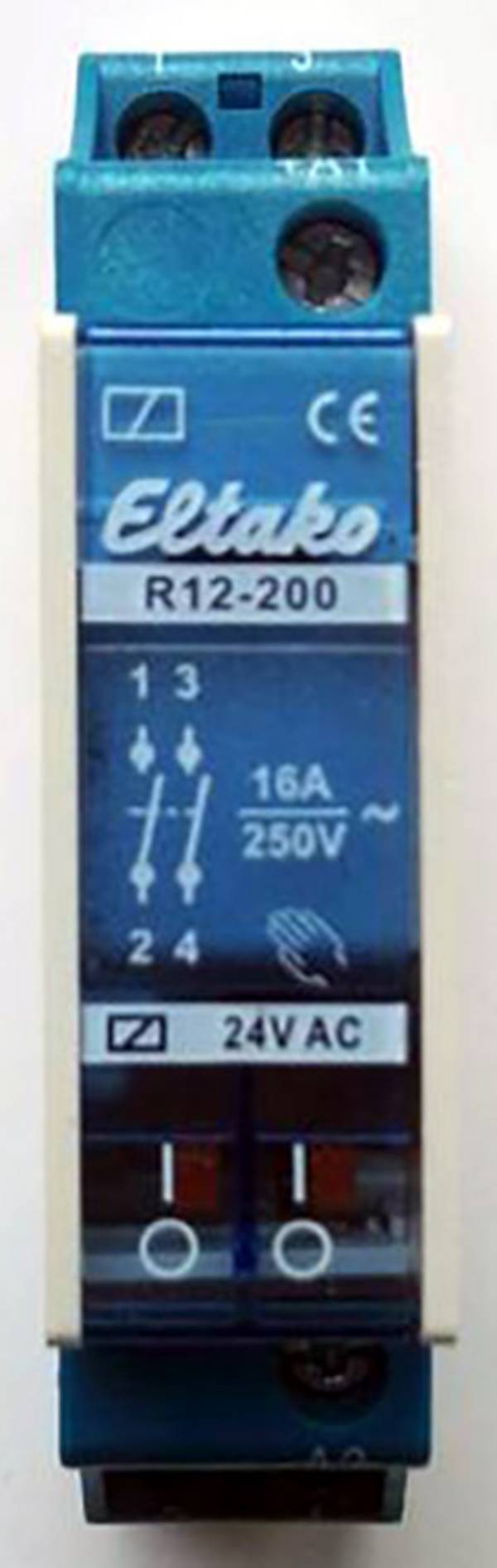 Eltako R12-200-24V Schakelrelais Nominale spanning: 24 V Schakelstroom (max.): 8 A 2x NO Piece 1 stuk(s)