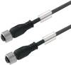 Weidmüller 1009180500 Sensor/actuator connector, geassembleerd M12 Aantal polen (sensoren): 4 4.5 m 1 stuk(s) Piece