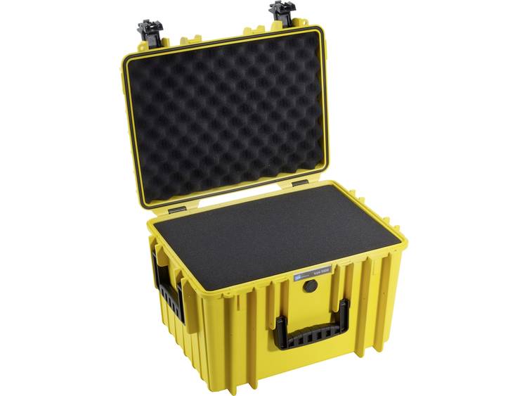 B&W outdoor cases Type 5500 geel + Plukschuim