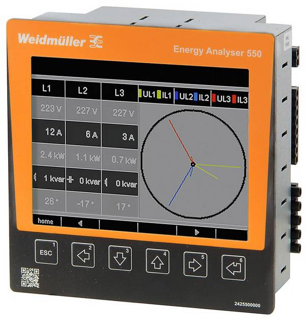 Weidmüller ENERGY ANALYSER 550 Digitaal inbouwmeetapparaat