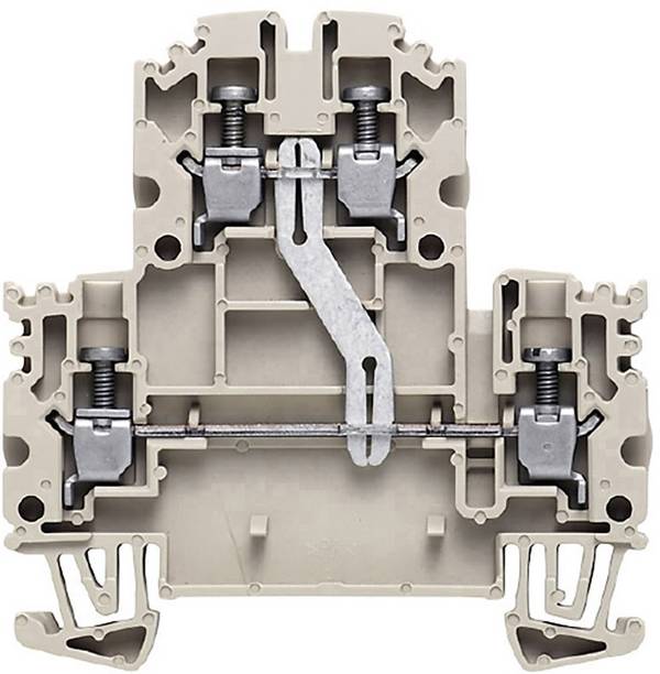 Weidmüller 2515410000 Serieklem 4 mm Schroeven  Donkerbeige 100 stuk(s)