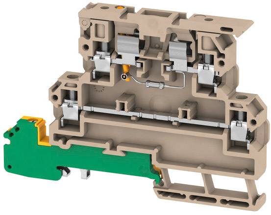 Weidmüller 1518330000 Zekering-serieklem 4 mm Schroeven Beige 50 stuk(s) Piece