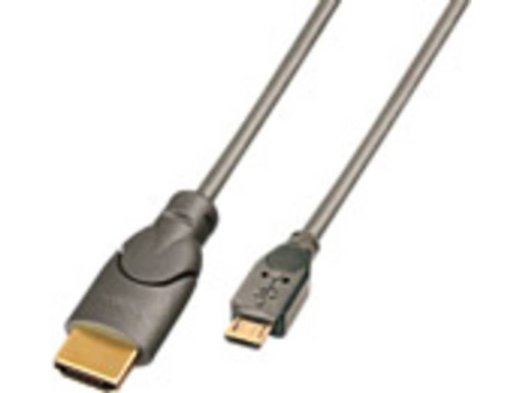 Lindy MHL an HDMI aansluitkabel, 2m voor MHL komp. Smartphones (41567)