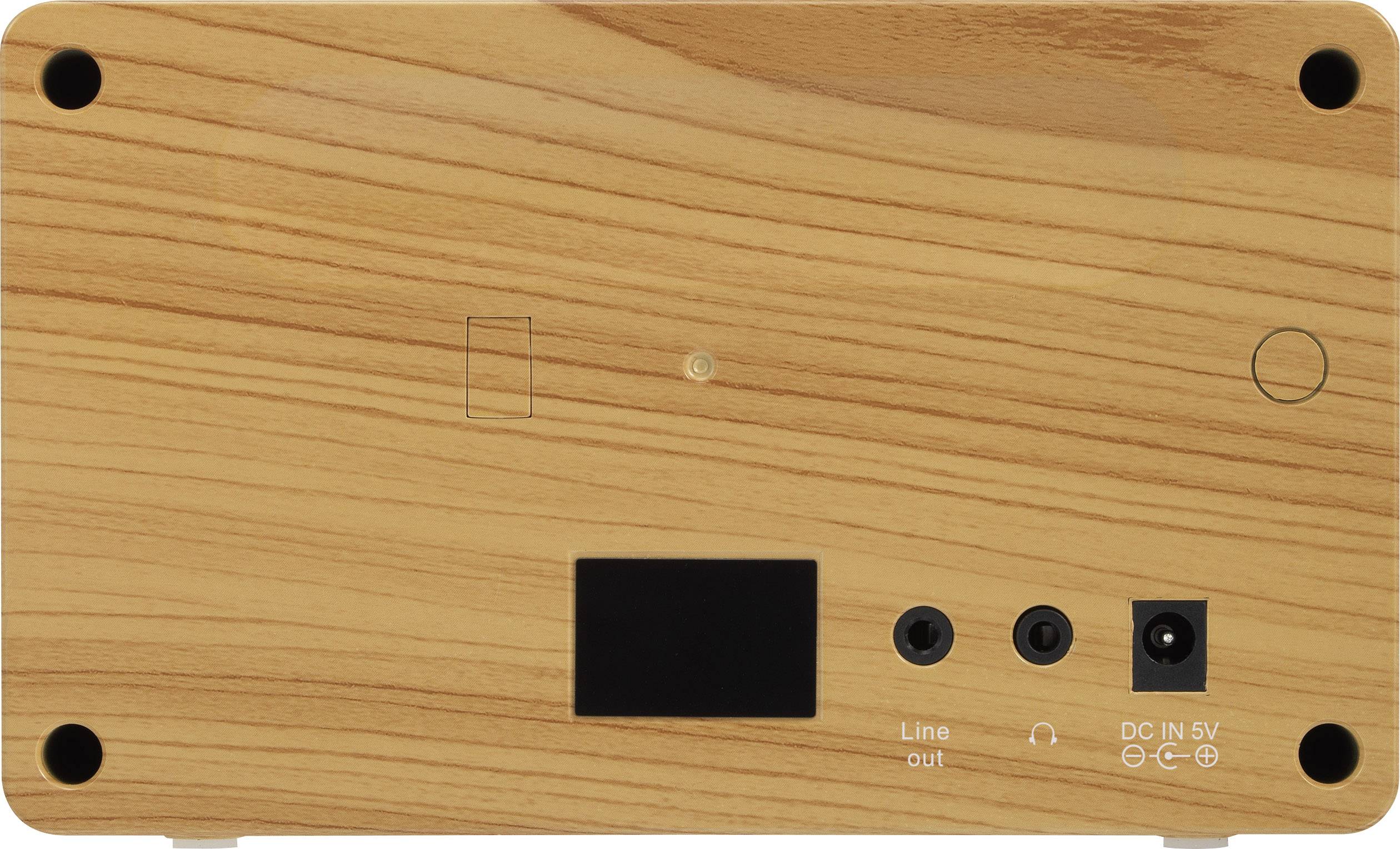 Renkforce RF-IR-MONO1 WOOD Internetradio Internet Bluetooth, AUX, Internetradio, WiFi, Internetradio Geschikt voor DLNA -2