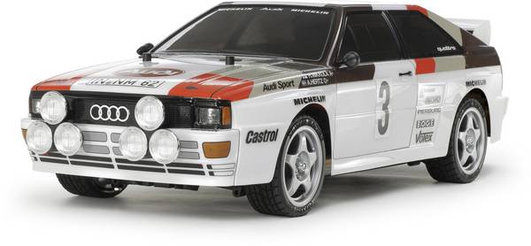 Tamiya TT-02 Audi Quattro Rally  Brushed 1:10 RC auto Elektro Straatmodel 4WD Bouwpakket