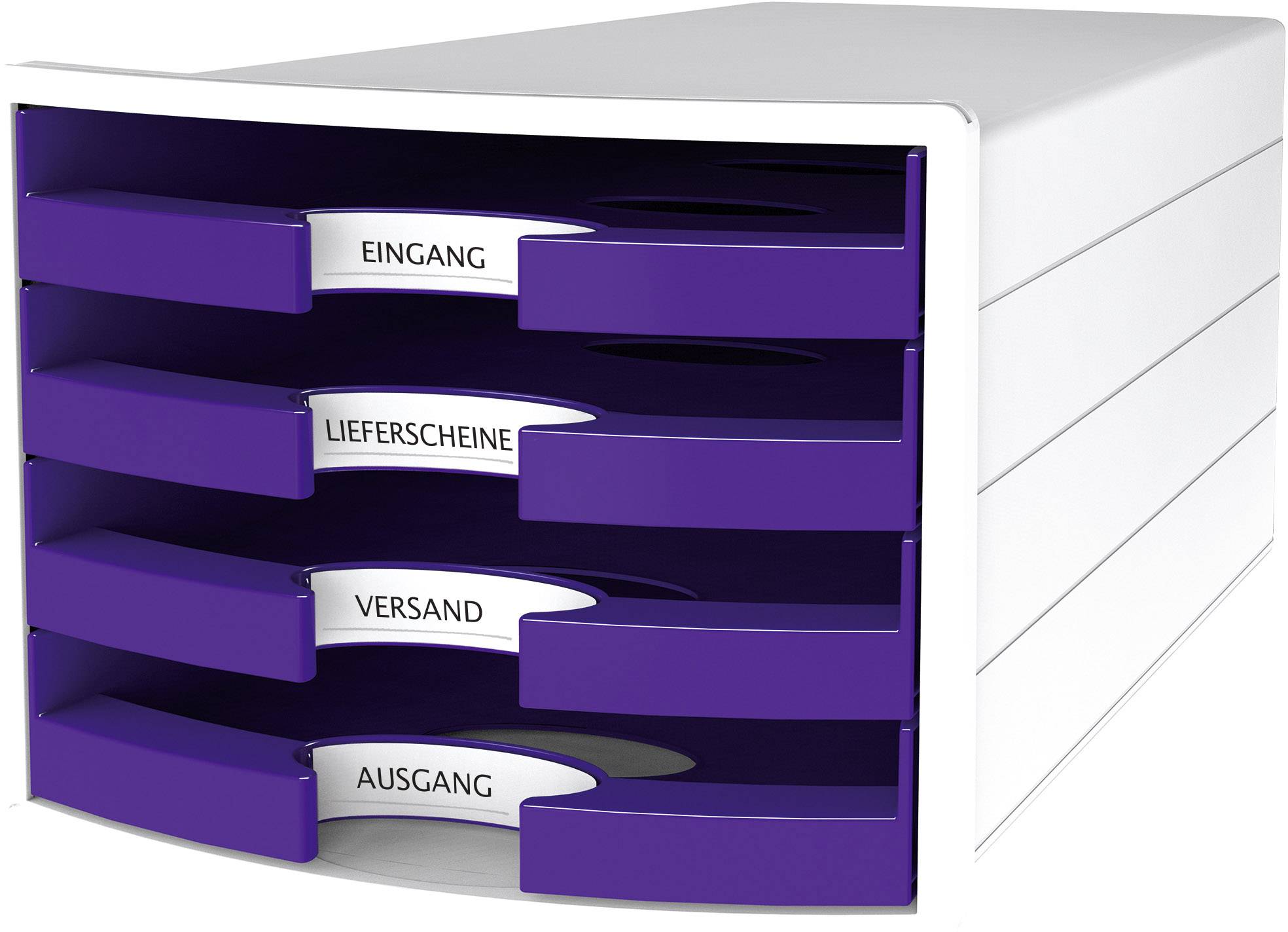 HAN IMPULS 2.0 1013-57 Ladebox Wit DIN A4, DIN C4 Aantal lades: 4