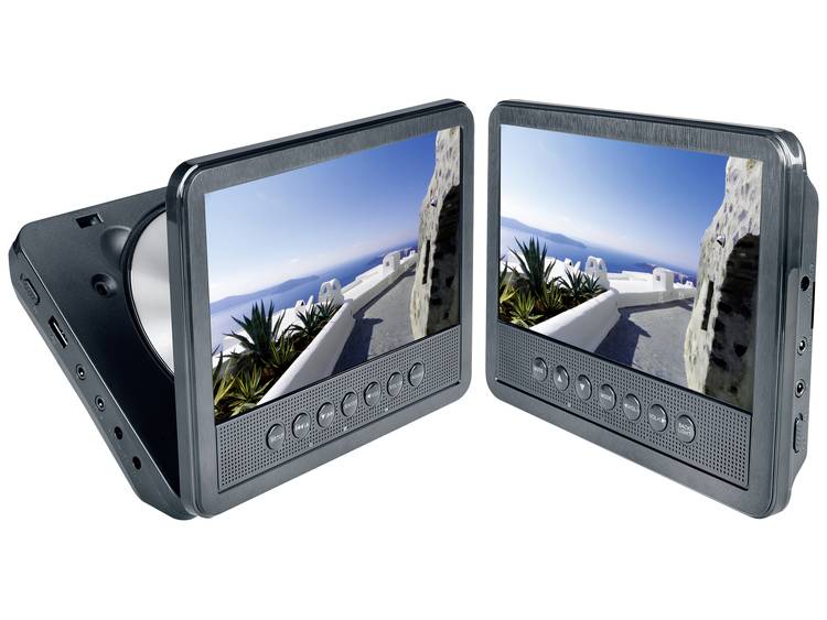 Hoofdsteun-DVD-speler met 2 monitoren Reflexion DVD 7052 Beelddiagonaal=17.8 cm (7 inch)
