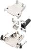 encitech DTZF09-RG-M3-K 7960-5205-01 D-sub behuizing Aantal polen: 9 Tinspuitgiet 180 ° Metaal 1 stuk(s)