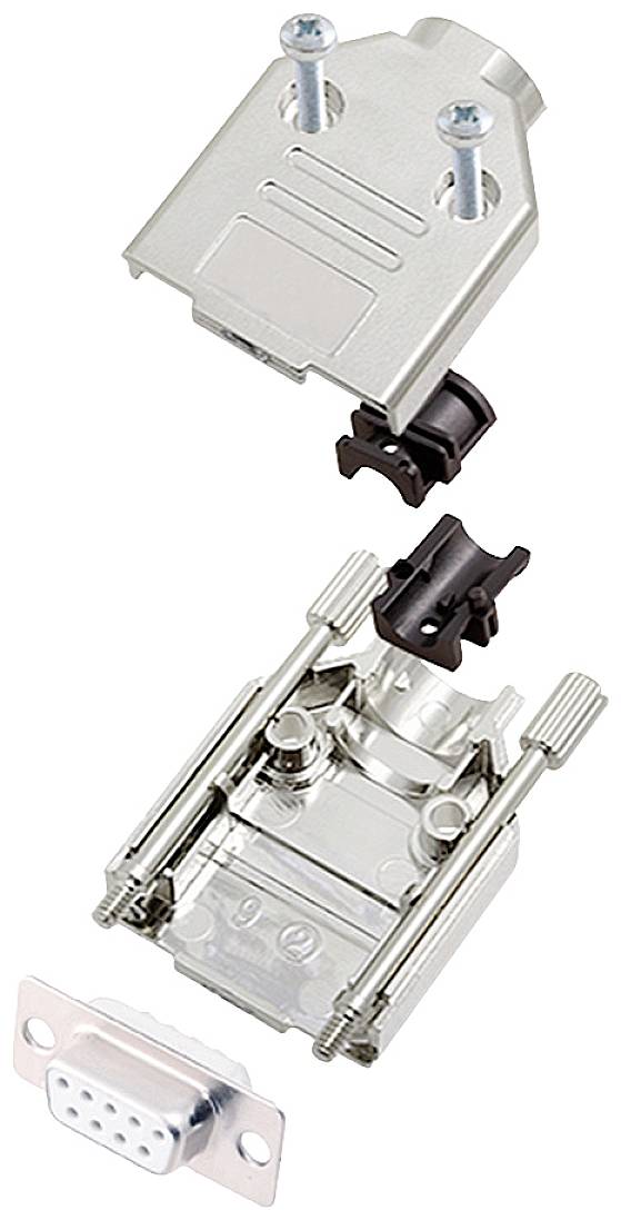encitech DTPK-M-09-DMS-W-K 6355-8031-11 D-sub female connectorset 180 ° Aantal polen: 9 Soldeerkelk 1 stuk(s)