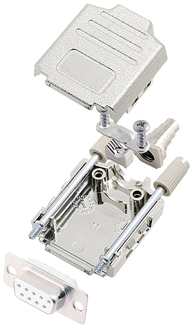 encitech DPPK09-M-DMS-W-K 6355-8004-31 D-sub female connectorset 180 ° Aantal polen: 9 Soldeerkelk 1 stuk(s)