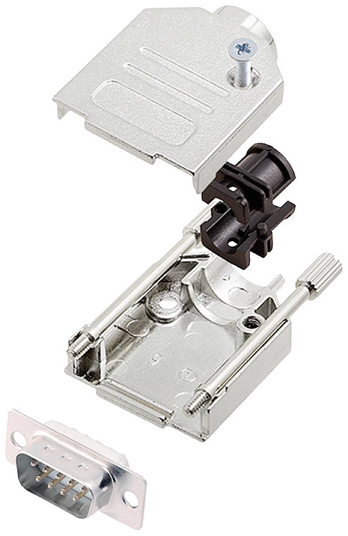 encitech DTZK09-DBP-W-K 6355-8002-01 D-sub male connectorset 180 ° Aantal polen: 9 Soldeerkelk 1 stuk(s)