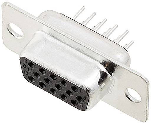 encitech HDD-15-FTBS 2103-0300-11 D-sub female connector 180 ° Aantal polen: 15 Soldeerpennen 1 stuk(s) Tray