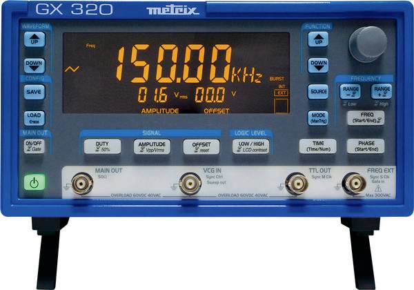 Metrix GX 320 Functiegenerator  0.001 Hz - 20 MHz  Driehoek, Blok, Sinus