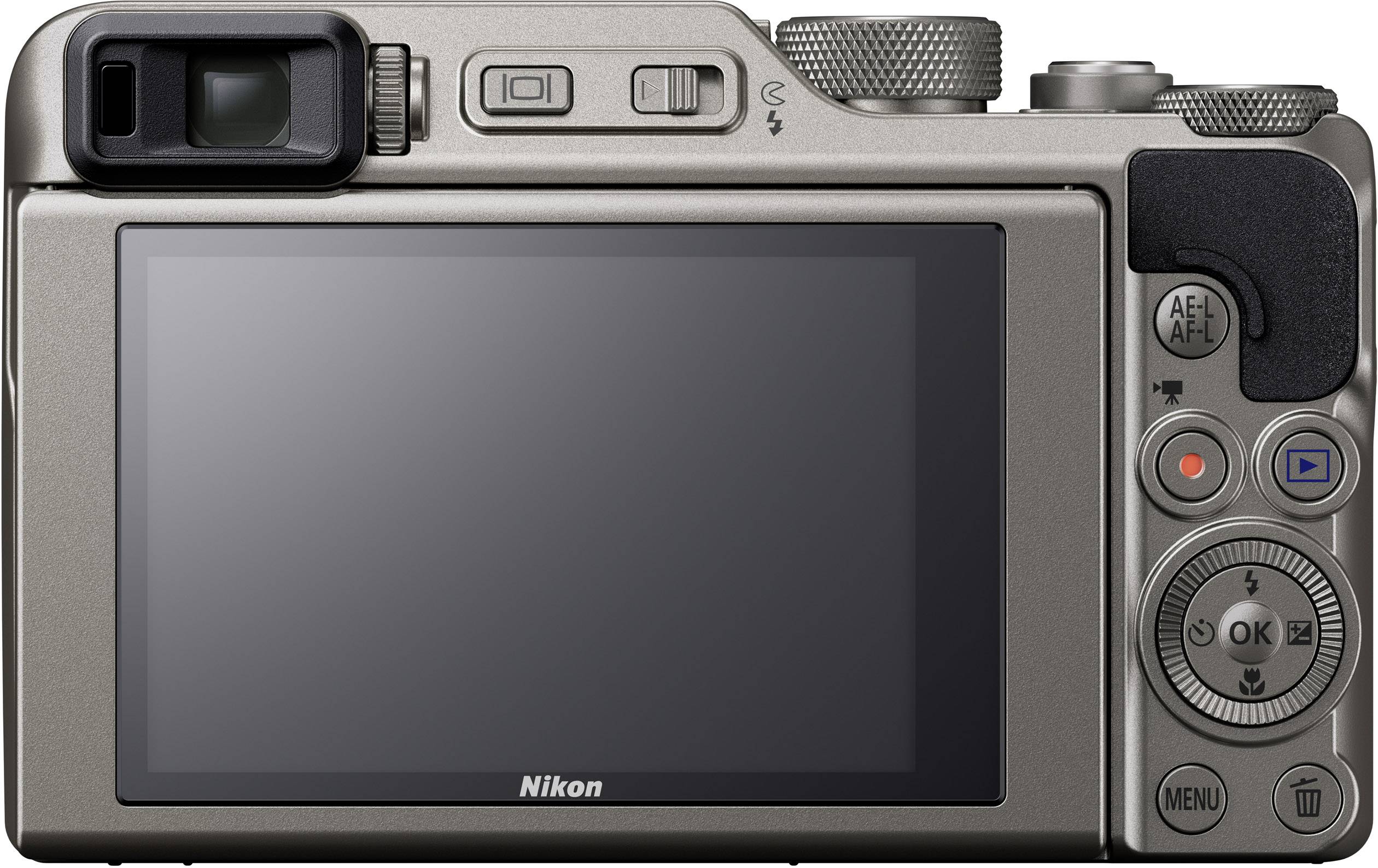 Nikon A1000 silber Digitale camera 16 Mpix Zoom optisch 35 x Zilver