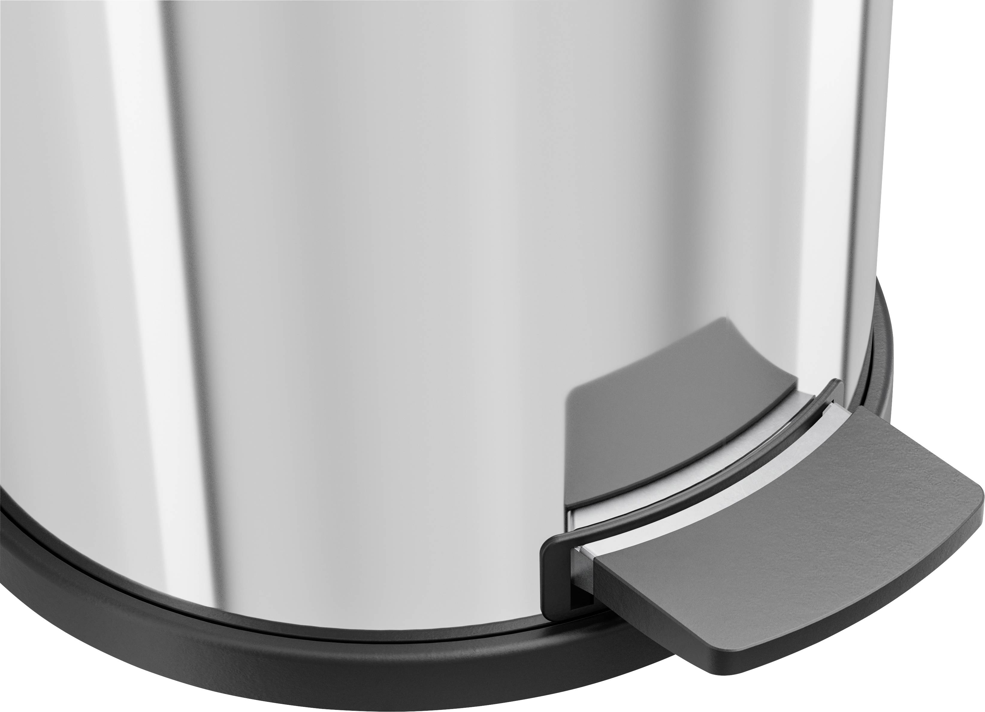 Hailo Solid M 0514-029 Afvalbak 12 l RVS (b x h) 280 mm x 360 mm Zilver Met voetpedaal 1 stuk(s)-2