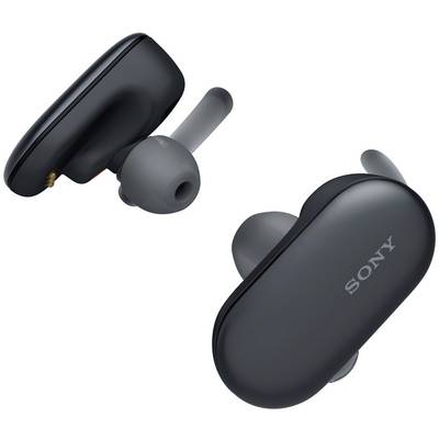 Sony WF-SP900 In Ear oordopjes  Sport Bluetooth  Zwart  MP3-speler, NFC, Bestand tegen zweet, Touchbesturing, Waterbeste