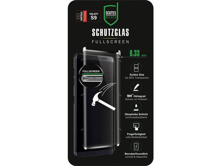 Scutes Deluxe 3D Schutzglas schwarz S9 Screenprotector (folie) Geschikt voor model (GSMs): Samsung G