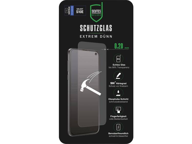 Scutes Deluxe Schutzglas 0,20 Screenprotector (glas) Geschikt voor model (GSMs): Galaxy S10 E 1 stuk