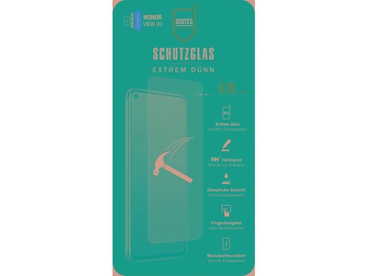 Scutes Deluxe Schutzglas 0,20 Honor V20(Pr.) Screenprotector (glas) 1 stuks