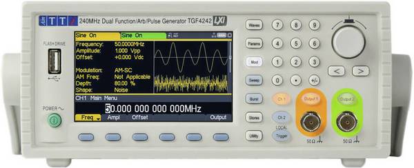 Aim TTi TGF4042 Functiegenerator  1 µHz - 40 MHz 2-kanaals Arbitrair, Driehoek, Puls, Sinus, Blok, Ruis, Lorentz-verdeling, Signaal