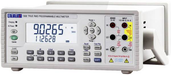 Aim TTi 1908 Bench multimeter  Digitaal Datalogger CAT II 600 V, CAT III 300 V