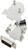TRU COMPONENTS TCD45NT15MDBPK 7708608 D-sub male connectorset 45 ° Aantal polen: 15 Soldeerkelk 1 stuk(s)