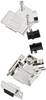 TRU COMPONENTS TCD45PKM09DMSK 7708960 D-sub female connectorset 45 ° Aantal polen: 9 Soldeerkelk 1 stuk(s)