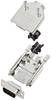 TRU COMPONENTS TCDTPKM9DBPK 7709588 D-sub male connectorset 180 ° Aantal polen: 9 Soldeerkelk 1 stuk(s)