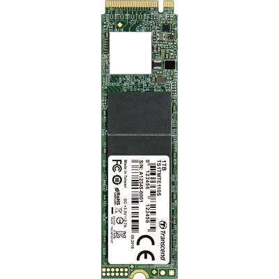Een Transcend SSD-opslagmodule met een capaciteit van 1 TB, toont printplaat- en chipdetails evenals serie- en modelnummer.