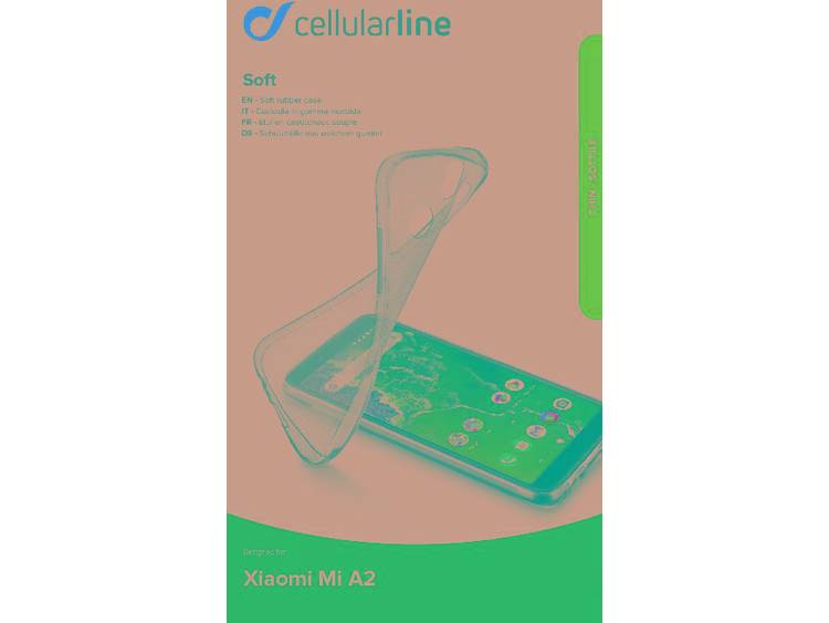 Cellularline SOFTXIAOMIA2T GSM backcover Geschikt voor model (GSMs): Xiaomi A2 Transparant