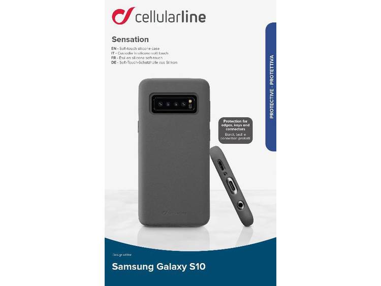 CELLULAR-LINE Samsung Galaxy S10 Case Sensation Zwart