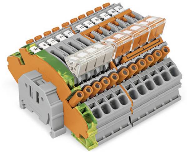WAGO 2007-8873 Klemblok 112 mm Push-In-klem  Meerdere kleuren 1 stuk(s)