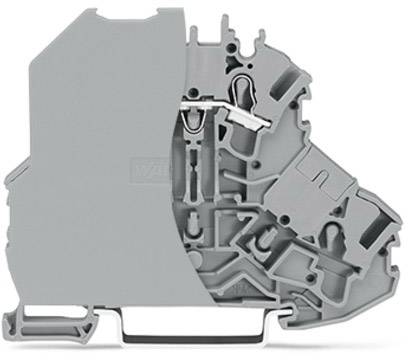 WAGO 2002-2201/097-000 Doorgangsklem 2-etages 7.20 mm Push-In-klem Grijs 50 stuk(s) Piece