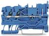 WAGO 2020-1304 Mini-basisklem 2-etages 3.50 mm Push-In-klem Blauw 50 stuk(s)