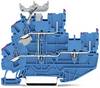 WAGO 2022-2239/999-953 Mini-basisklem 2-etages 5.20 mm Push-In-klem Blauw 50 stuk(s)
