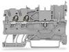 WAGO 2020-1301 Mini-basisklem 2-etages 3.50 mm Push-In-klem Grijs 50 stuk(s)