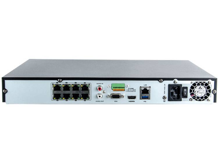 8-kanaals Netwerk-videorecorder Inkovideo NVR-4K-8P