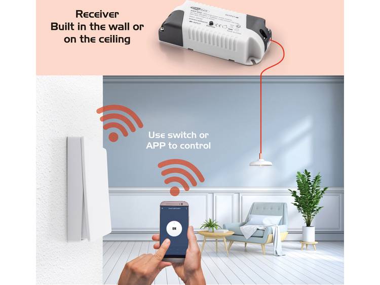 Caliber Audio Technology Caliber Smart Home Starterkit verlichting Bereik max. (in het vrije veld) 1